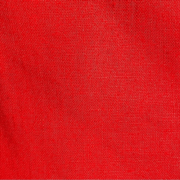 Adrienne Vittadini Women's Orange/Red Linen Blazer - Size USM - Picture 6 of 16